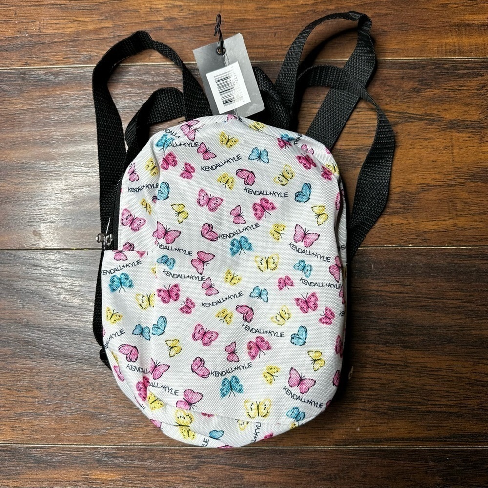 Kendall + Kylie Multicolored Butterflies Mini Canvas Backpack